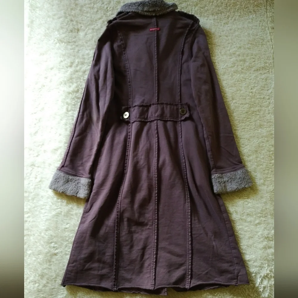 y2k purple cotton trench - Picture 8 of 11